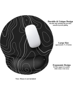 Alfombrilla de Ratón Ergonómica Meffort Inc con Soporte 254x228mm 2