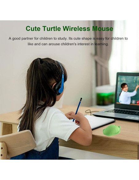 Ratón Inalámbrico Ergonómico Tortuga XINGBAOKEJI 1600 DPI Verde