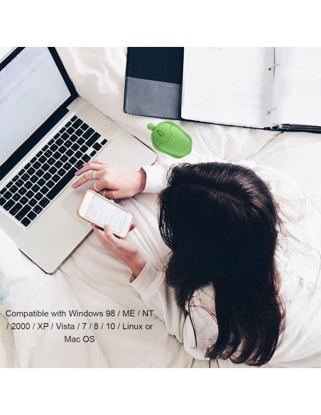 Ratón Inalámbrico Ergonómico Tortuga XINGBAOKEJI 1600 DPI Verde