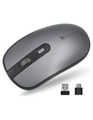 Ratón Inalámbrico Dual USB-C X9 - Multi Dispositivo - Gris