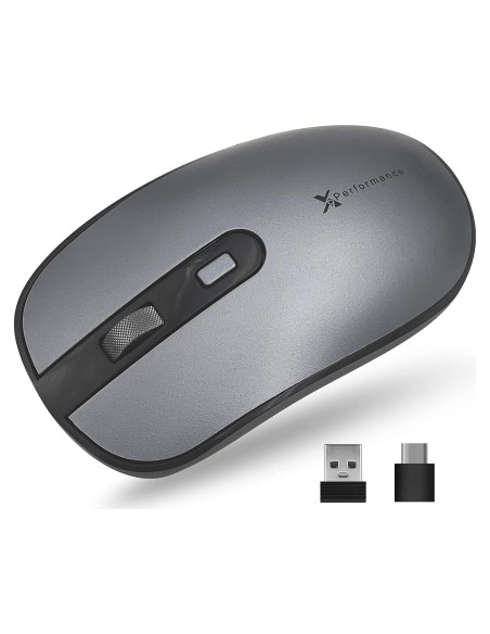 Ratón Inalámbrico Dual USB-C X9 - Multi Dispositivo - Gris