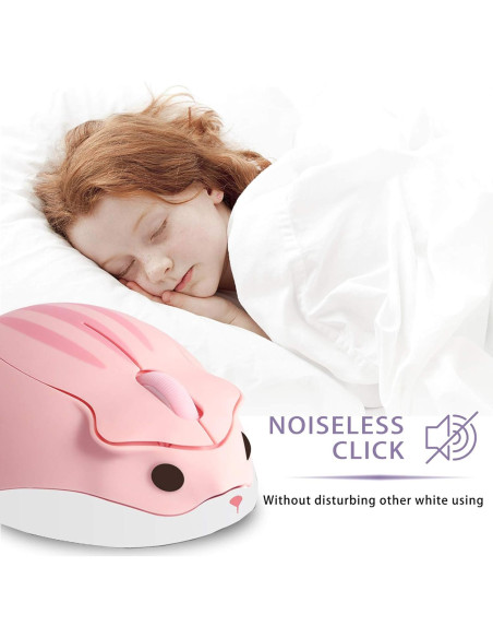 Ratón Inalámbrico Bluetooth Super Space Rosa 1200DPI