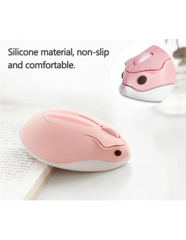 Ratón Inalámbrico Bluetooth Super Space Rosa 1200DPI