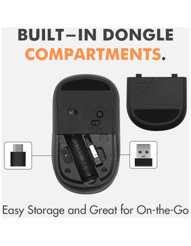 Ratón Inalámbrico Dual USB-C X9 - Multi Dispositivo - Gris