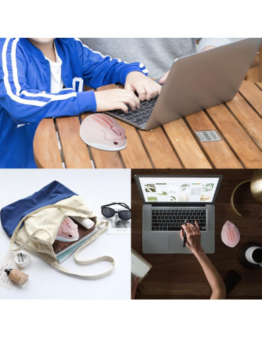 Ratón Inalámbrico Bluetooth Super Space Rosa 1200DPI