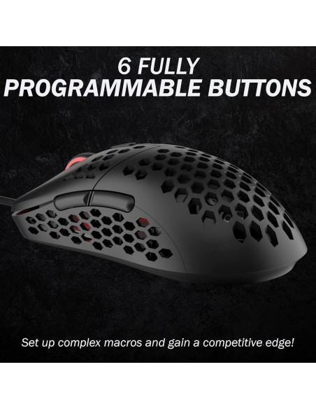 Ratón Gaming HK Gaming Mira M RGB Ultra Ligero 63g