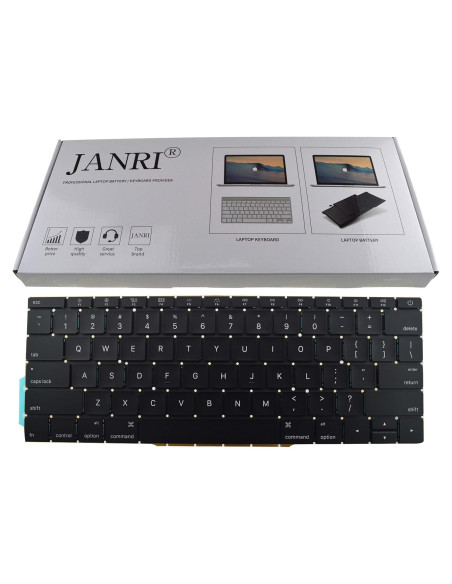 Teclado Reemplazo US JANRI para MacBook Pro 13 A1708 2016-2017