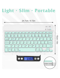 Combo Teclado y Ratón Bluetooth UrbanX KB030 Ergonómico Verde 2