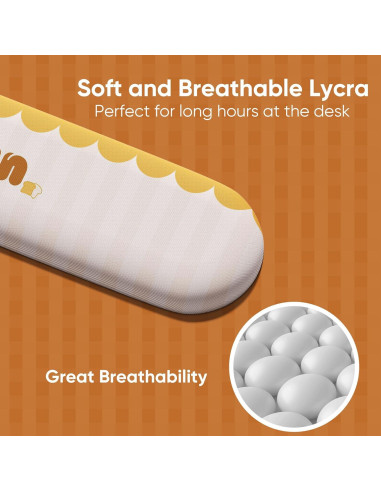 Reposamuñecas Ergonómico MONSGEEK 108 de Espuma PU Antideslizante