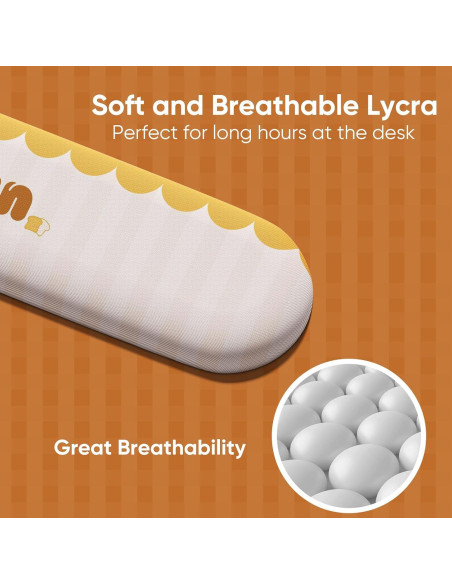 Reposamuñecas Ergonómico MONSGEEK 108 de Espuma PU Antideslizante