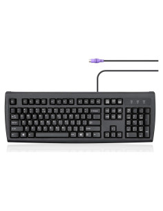 Teclado PS2 Perixx PERIBOARD-107 Negro Ergonomico