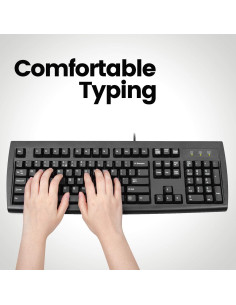 Teclado PS2 Perixx PERIBOARD-107 Negro Ergonomico 2