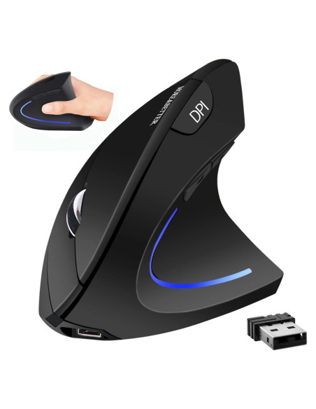 Ratón Inalámbrico Ergonómico More&Better Vertical 800-1600 DPI