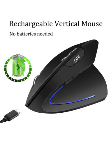 Ratón Inalámbrico Ergonómico More&Better Vertical 800-1600 DPI