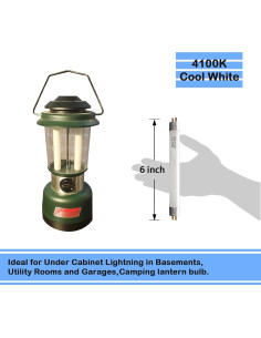 Bombilla Fluorescente T5 4W 4100K Blanco Frío 6" SGZ&ZGS - 4 Pack 2