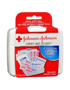 Kit de Primeros Auxilios Mini Johnson & Johnson 12 Piezas