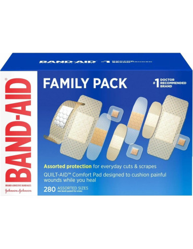 Kit de Primeros Auxilios Johnson & Johnson 160 piezas + Vendajes 280 ct