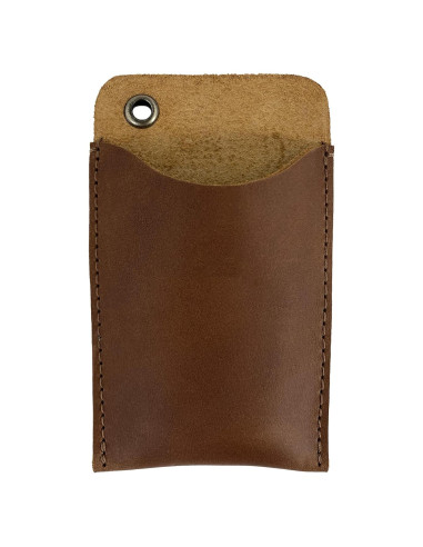 Funda de bolsillo EDC Hide & Drink en cuero de grano completo