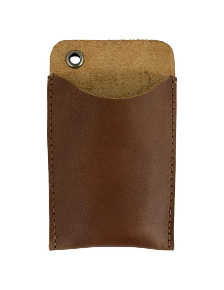 Funda de bolsillo EDC Hide & Drink en cuero de grano completo