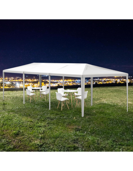 Carpa Blanca 10x9m Susici Impermeable para Eventos y Fiestas Carpa Blanca 10x9m Susici Impermeable para Eventos y Fiestas