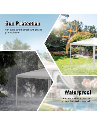 Carpa Blanca 10x9m Susici Impermeable para Eventos y Fiestas