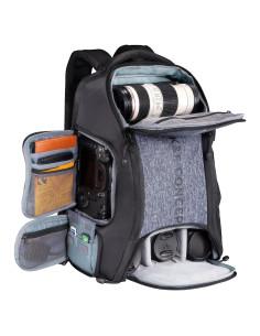 Mochila para cámara K&F Concept 25L con compartimento para laptop