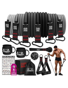 Bandas de Resistencia Pesadas COOBONS 300LBS con Mangos