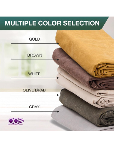 Cubierta de Lona Impermeable CCS 213x152 cm Marrón Resistente