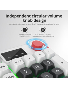 Teclado Inalámbrico RGB CJXSP 96% con Pantalla y Perilla 2