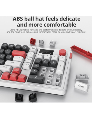 Teclado Inalámbrico RGB CJXSP 96% con Pantalla y Perilla