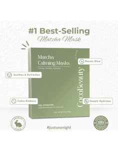 Mascarilla Peel Off Matcha CocoBeauty - Hidratante y Calmante 4 Unidades 2