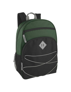Mochila Summit Ridge 20L Verde/Negro con Cordón Bungee