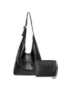 Bolso Hobo Montana West Negro para Mujeres Plegable y Chic