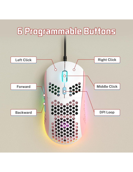 Combo Teclado Mecánico AJAZZ AK680 y Ratón RGB PBT 60%