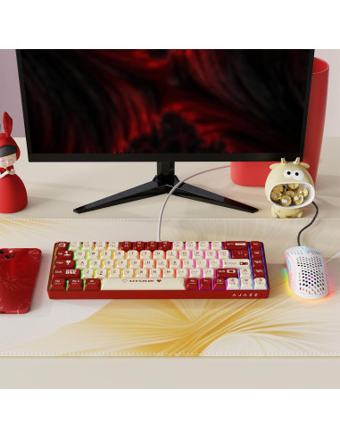 Combo Teclado Mecánico AJAZZ AK680 y Ratón RGB PBT 60%