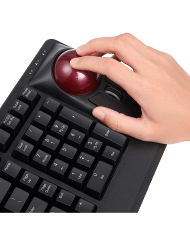 Teclado Mecánico Perixx PERIBOARD-522 con Trackball 55mm