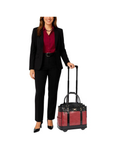 Bolsa de Laptop Rodante JKM & Company Rojo/Negro 40.6x25.4x40.6 cm 2