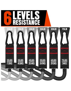 Bandas de Resistencia Pesadas COOBONS 300LBS con Mangos 2