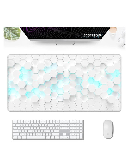 Alfombrilla de Ratón Grande EDGFRTOIO 80x40 cm Antideslizante