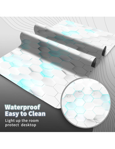 Alfombrilla de Ratón Grande EDGFRTOIO 80x40 cm Antideslizante