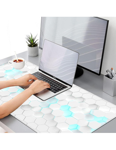 Alfombrilla de Ratón Grande EDGFRTOIO 80x40 cm Antideslizante