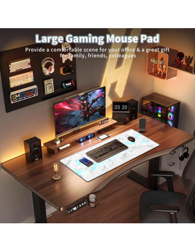 Alfombrilla de Ratón Grande EDGFRTOIO 80x40 cm Antideslizante