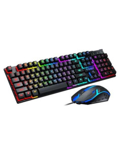 Combo Teclado y Ratón para Juegos Magik TF200 LED RGB Negro