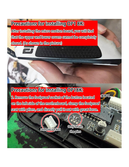 Kit PCB Hot-Swap para Ratones Hokeyio OP18K OP1w4K - Sin Soldadura