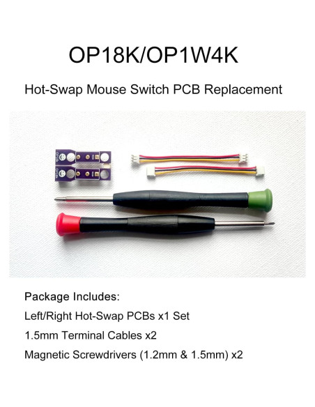 Kit PCB Hot-Swap para Ratones Hokeyio OP18K OP1w4K - Sin Soldadura