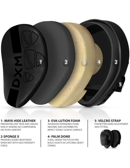 Almohadilla de Muay Thai DXM SPORTS DS-36FOCU - 20x23cm