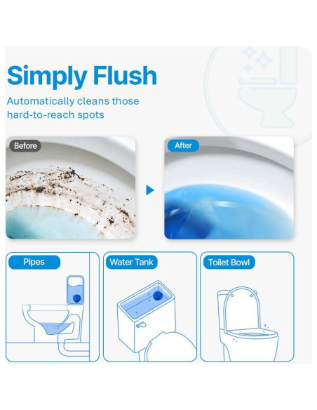 Limpiador de Inodoro Fresh & Fresh - 15 Tabletas Efectivas