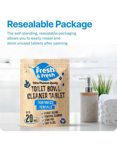 Limpiador de Inodoro Fresh & Fresh - 15 Tabletas Efectivas