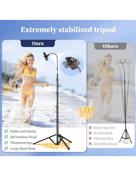 Trípode Flexible Victiv P70-35RG 223 cm con Control Remoto