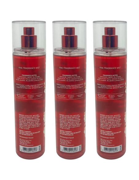 Conjunto de regalo spray fragancia japonesa Bath & Body Works 3 piezas
